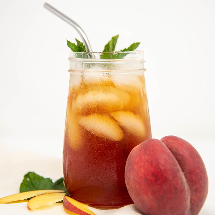 Peach Tea with Mint